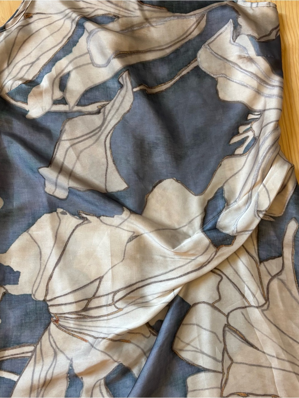 Reiss Mieke Floral Satin Drape Midi Dress - Picture 4 of 10